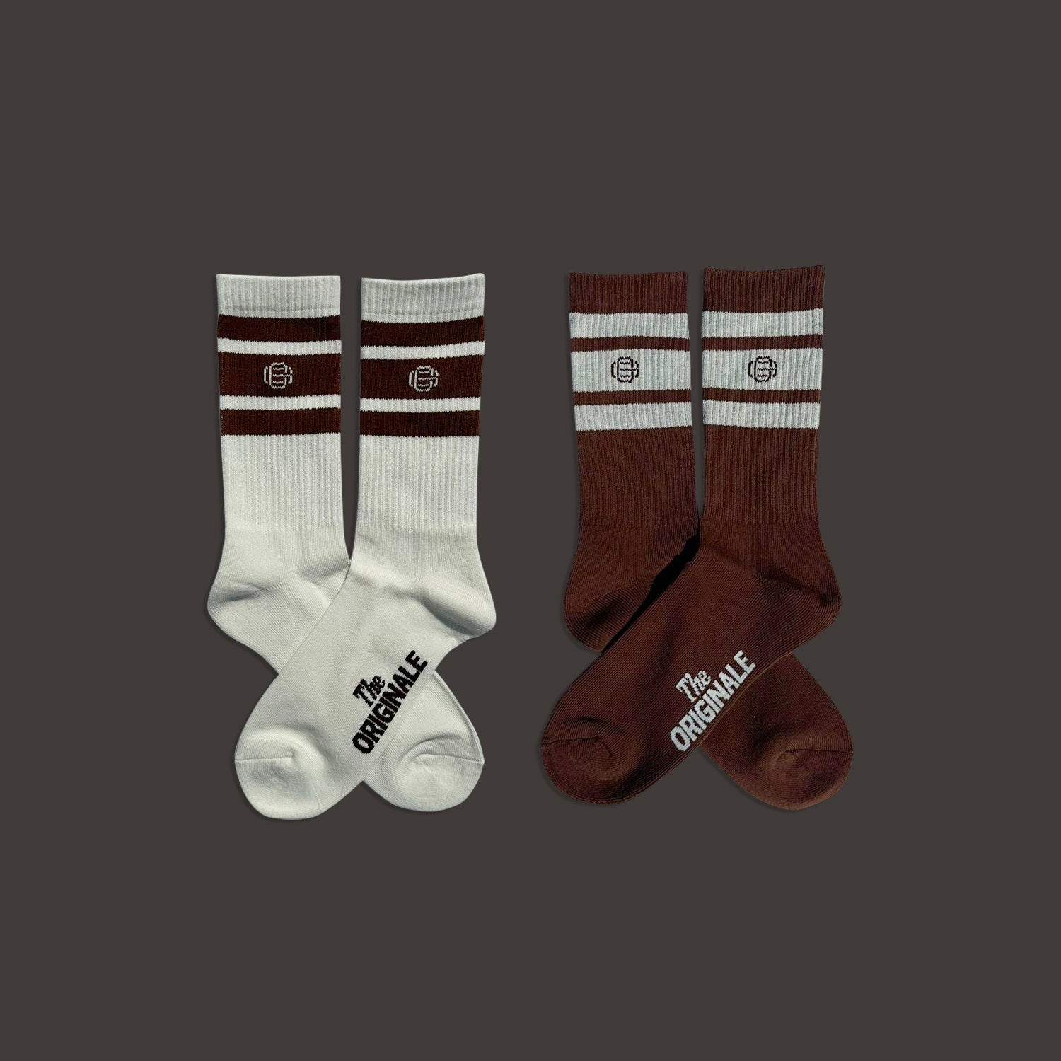 Everyday Socks Beige/Brown 2x Pack