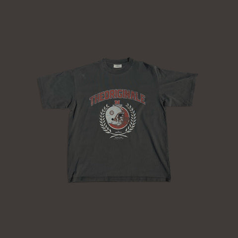GREY GRIDIRON TEE